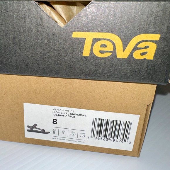 BRAND NEW - Teva Men\'s Original Universal Sandal - Etching Black - Size 8 NWT main image 11